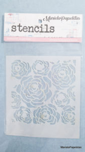 Stencil Rosas Americanas 12,5 x 15 cm