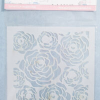 Stencil Rosas Americanas 12,5 x 15 cm