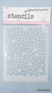 Stencil Mosaicos de Jardín 12,5 x 15 cm